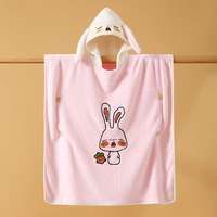 Yuyan dessin animé corail polaire enfant peignoir séchage rapide serviette à capuche cape salle de bain salon utiliser livraison directe disponible