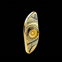 Briquet coupe-vent en métal de qualité supérieure avec logo personnalisé OEM, design Angel Eye, flamme simple, élégant, idéal comme cadeau