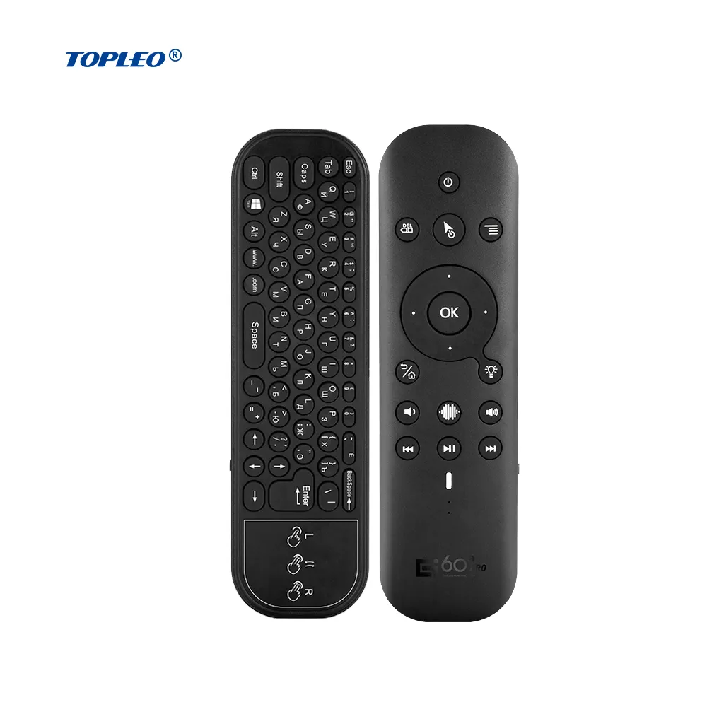 Telecomando vocale Topleo mini tastiera 2.4g per telecomando universale smart tv air mouse