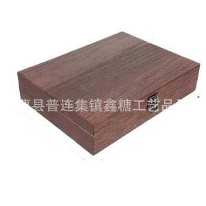 Paulownia Wood Storage Box Rectangular Flip Top Jewelry Box 6 In High With Metal Clasp For Gift Packaging - Product Image 5