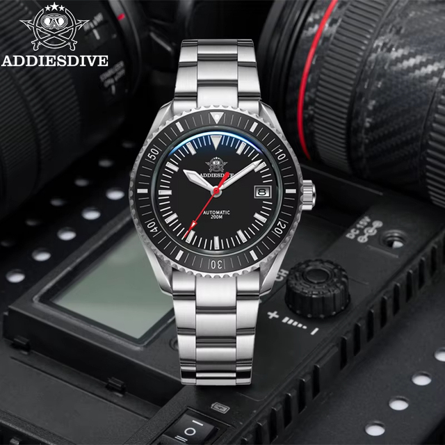 Addiesdive 2060 Brand Name Gents Mechanical Watch Diving Watch 316L Stainless Steel Band Luminous Japan Movement Automatic Watch