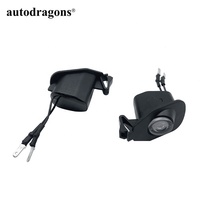 Autodragons Lumière de marchepied sous le rétroviseur avec logo personnalisé et logo tapis lumineux pour Mustang Pony 2015-2019