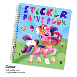 Best-sellers personnalisés pour enfants de 3 ans, comprenant des autocollants, des livres <span class=keywords><strong>à</strong></span> colorier, reliure spirale, couverture souple, impression offset - Product Image 1