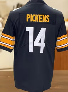 Qualité supérieure, cousu sur mesure, personnalisable # 90 WATT # 14 PICKENS # 8 RODGERS # 43 POLAMALU # Maillot de football américain 24 <span class=keywords><strong>PORTER</strong></span> - Product Image 4