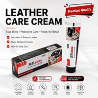 Hei Niu - Crema Renovadora de Cuero de Larga Duración en Tubo, Color Negro Brillante, Fácil de Limpiar