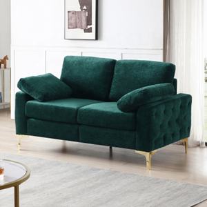 صوفا مخصصة على الطراز الأوروبي بتصميم حديث مخملي منجد ، أريكة للاستخدام في مجمع الشقق - Product Image 1