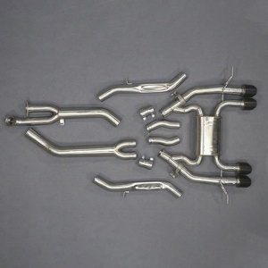 3.5" Tuning for Race Valvetronic Cat-back Exhaust System With Exhaust Muffler Tips Brace for BMW M3 M4 G80 G82 G83 S58B30A 2020+ - Product Image 4