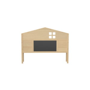 Lit au sol Montessori naturel pleine grandeur avec armoire de rangement pour tête de lit DB Assemblage gratuit - Product Image 3