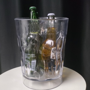 Tùy Chỉnh 5L Rõ Ràng Acrylic Vòng Cao Rượu Vang Bia Cho Rượu Sâm Banh Xô Đá Cho Bên Ngoài Trời Đồ Uống Bồn - Product Image 5