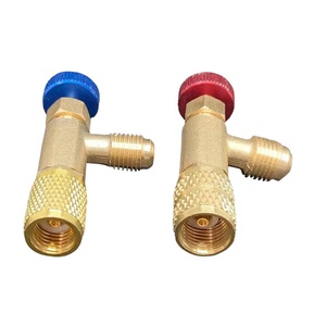 Conveniente adattatore <span class=keywords><strong>di</strong></span> <span class=keywords><strong>sicurezza</strong></span> valvola a sfera <span class=keywords><strong>di</strong></span> controllo del flusso per R22 R410 condizionatore d'aria collettore - Product Image 5