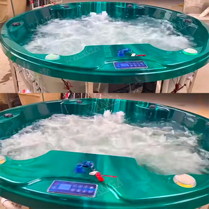 กลม4คนอ่างน้ำร้อนกลางแจ้ง jacuzy ผ่อนคลายนวดเซ็กซี่สำหรับผู้ใหญ่อ่างสปาอ่างอาบน้ำร้อนไม้ว่ายน้ำสปา - Product Image 3