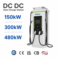 Station de recharge solaire commerciale DC-DC pour véhicules électriques 80KW 120KW 160KW Chargeur rapide DC double prise pour VE