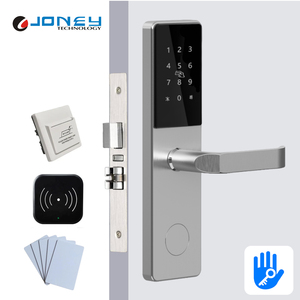 Serrure de porte intelligente en acier inoxydable 304 pour hôtel et appartement, serrure électronique à carte RFID, serrure de porte d'hôtel avec application TTLock - Product Image 1