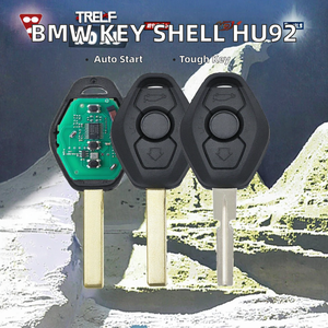 Hu92 lưỡi chìa khóa xe vỏ cho B-MW <span class=keywords><strong>2</strong></span> theo dõi từ xa với đầy đủ thư trên mặt sau xe phím Nhà cung cấp - Product Image 2