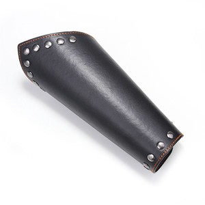 <span class=keywords><strong>Rock</strong></span> alternativo Punk all'ingrosso genuino personalizzato da uomo in pelle nera polsino protezione bracciale ampio bracciale bracciale - Product Image 4