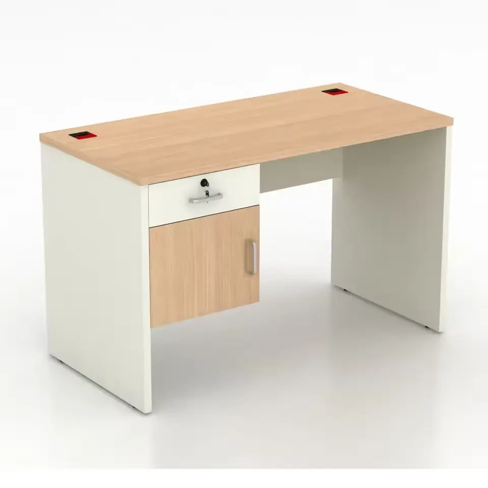 Mesa de estudo conversível de madeira estilo simples e moderno, mesas de escritório compatíveis com laptop, preço de atacado, com recursos giratórios modulares
