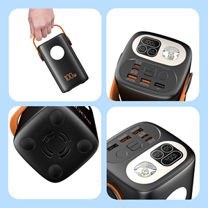 Batterie externe <span class=keywords><strong>portable</strong></span> 100W pour ordinateur <span class=keywords><strong>portable</strong></span>, PC et tablette, matériau ABS, batterie externe 65W, chargeur de batterie 60000mAh avec 5 sorties - Product Image 3