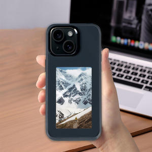 เคสโทรศัพท์อัจฉริยะ NFC หน้าจอ E Ink ขนาด 3.7 นิ้ว Zhsunyco DIY PC Cover ใช้ได้กับ <span class=keywords><strong>iPhone</strong></span> 15 14 13 <span class=keywords><strong>12</strong></span> Pro ทุกรุ่น - Product Image 1