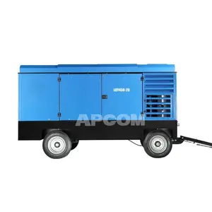 APCOM 900 CFM 21 bar portátil móvel parafuso diesel compressor de ar