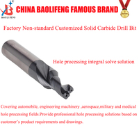 Outils de perçage personnalisés non standard, usine Baolifeng, foret hélicoïdal en carbure de tungstène, outil de machine CNC, foret