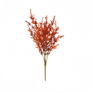 Elegant Faux Autumn Foliage <b>Stems</b> 2027 Orange Red Eucalyptus Grass for Vase Filler Home Harvest Celebration Decor - Product Image 5