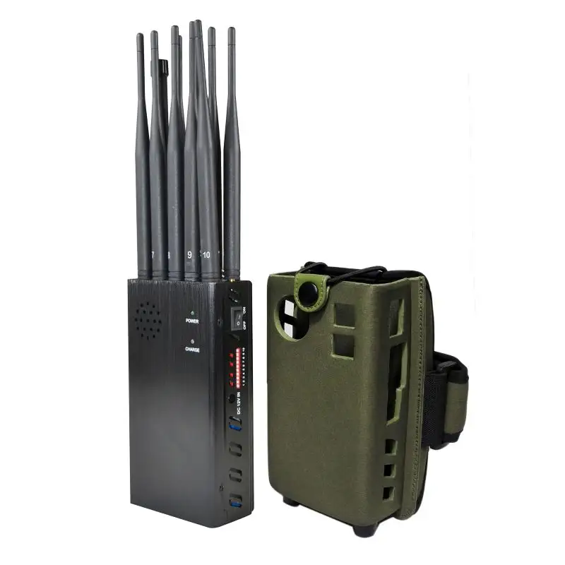 Portatile palmare 10 antenne canale cellulare 2G 3G 4G 5G GPS WIFI Lojack VHF UHF dispositivo rilevatore di segnale