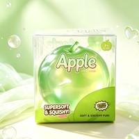 Jouet à presser transfrontalier le plus vendu, thé vert et pomme verte, en matériau TPR, emballé individuellement, même style, Xiaohongshu Maltose