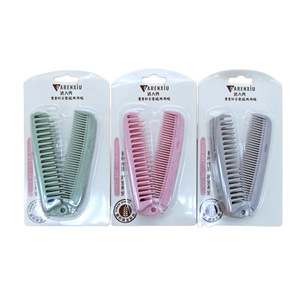Peine Plegable Darenxiu Grande de Paja de Trigo, Portátil para Viajes, Cuidado del Cabello para Adultos - Product Image 1