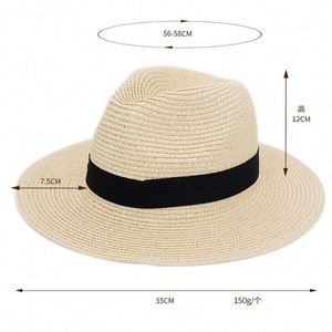 Chapeaux de paille Panama personnalisés CXY Factory en gros pour femmes et hommes, chapeaux melon respirants pour l'extérieur, protection solaire - Product Image 2