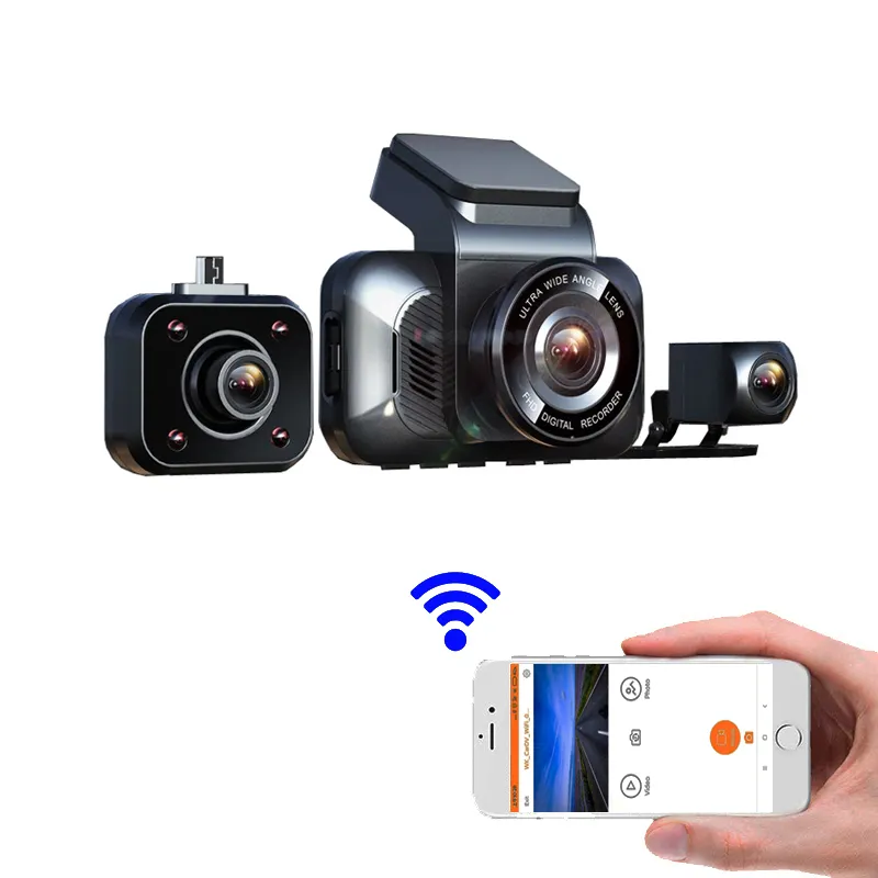 Jual Panas Beberapa Bahasa Night Vision Dashcam 3 Inch Mobil Kotak Hitam Dash Cam 1080P Kamera Perekam DVR Video Mobil