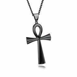 Hiphop Klassieke Religieuze Egyptische Kruisbeeld Vergulde Rvs Cross Ankh Charm Hanger Ketting Voor Mannen - Product Image 4