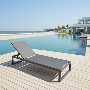 Chaise longue de jardin B2B moderne de luxe pliable et portable en corde tressée pour hôtel, parc, piscine - Product Image 1