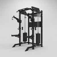 CROSSMAX KF5100 Rack de musculation multifonctionnel avec bras libres et machine à câbles, rapport 1:1, pour entraînement fonctionnel et squats en salle de sport