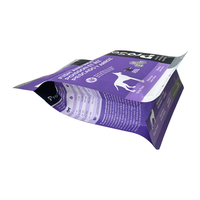 Sacs d'emballage personnalisés pour aliments pour animaux de compagnie, imprimés en héliogravure, 2,72 kg, recyclables, à fond plat, avec valve et fermeture éclair, pour chiens/chats