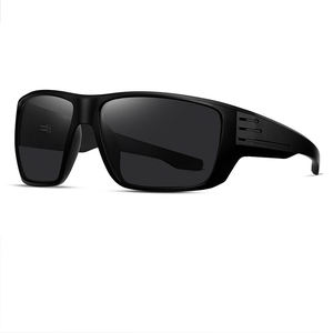 Lunettes de <span class=keywords><strong>soleil</strong></span> de sport cycliste polarisées UV400 MLM avec monture intégrale et verres noirs pour hommes et femmes - Product Image 2