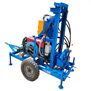 100m Deep Portable Diesel Hydraulic Drilling Equipment For Water Well /Borehole Water Well Drilling Machine