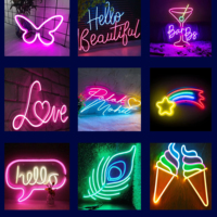 Conception et personnalisation gratuites de néons LED et d'enseignes néon pour chambres à coucher, fêtes d'anniversaire et décoration intérieure.