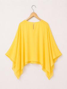 Caftán amarillo sin mangas con bordado floral para mujer, corte holgado, informal, elegante, para fiestas, túnica coordinada. - Product Image 2