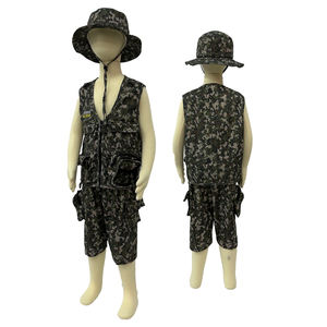 زي استكشاف للأطفال يشمل سترة وقبعة للسفاري، مناسب للعب الأدوار كعالم أحفوري أو حارس حديقة أو ضابط حديقة أو صياد - Product Image 3