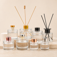 Bouteille diffuseur d'aromathérapie en verre ambré avec bouchon 50ml 100ml, pour diffuseur d'ambiance et huiles essentielles, impression sérigraphique