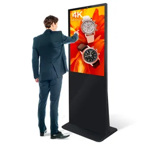 55 Inch Indoor Floor Stand Digital Signage Standing Advertising Display Advertisement Screen Wifi Network