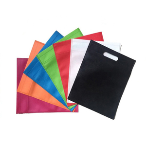 Die-cut Handle Non Woven Biodegradable Shopping Plastic Bag/Supermarket bag