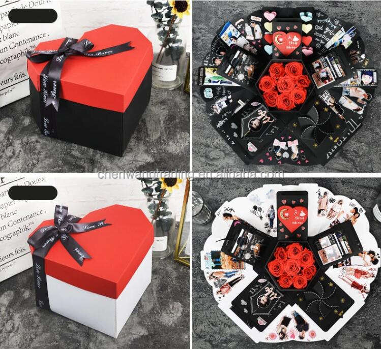 Handmade Exploding Box Gift For Boyfriend DIY Handmade Photo Album