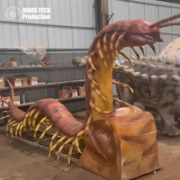 Modèle d'animatronique géant interactif de centipède pour exposition, idéal pour les aires de jeux pour enfants ou comme robot insecte mobile de grande taille pour l'extérieur, à vendre.