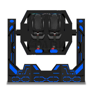 كراسي حركية لملاهي الواقع الافتراضي على شكل قطار الملاهي، مقعدين، سينما 9D للواقع الافتراضي لمراكز ألعاب الواقع الافتراضي - Product Image 2