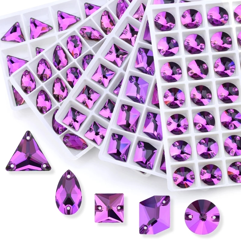 QIAO Hot Sale Colorful Teardrop Gold