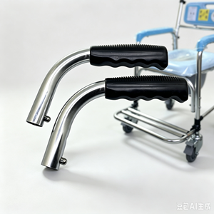 Nuevo Producto: Juego de Empuñaduras Traseras Resistentes de Grado Médico para Silla de Ruedas con Empuñadura de Repuesto para el Cuidado de Pacientes, Seguridad en el Baño - Product Image 3