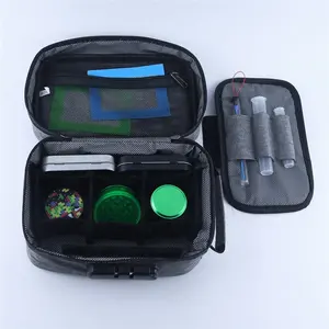 Portable Tobacco Bag Packing Smoking Accessories Carrying Case Travel Friendly Multi-purpose Handy Carry Pouch with Coded Lock