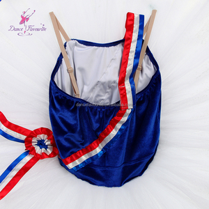 Tutú de Ballet Pre-profesional BLL611 Azul Rey con Corpiño de Terciopelo y Tul Rígido Blanco para <span class=keywords><strong>la</strong></span> Variación <span class=keywords><strong>La</strong></span> Llama de París - Product Image 5