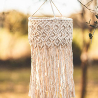 Abat-jour suspendu en macramé bohème pour la décoration de la maison